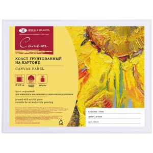 Холст на картоне Сонет, 35*50см, 100% хлопок, 280 г/м2