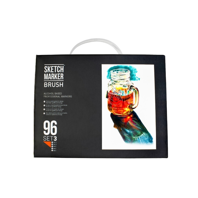 Набор маркеров SKETCHMARKER BRUSH 3 96шт пластик.бокс,