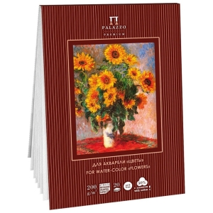 Планшет для акварели 20л. А4 Лилия Холдинг "Палаццо. К.Моне. Цветы", 200г/м2