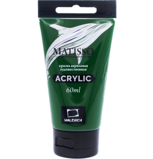 Акриловая краска Малевичъ Matisso, берлинская зелень, 60 мл