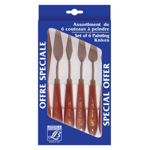 Набор мастихинов LB 6 шт (16/1/21/4/5/10)