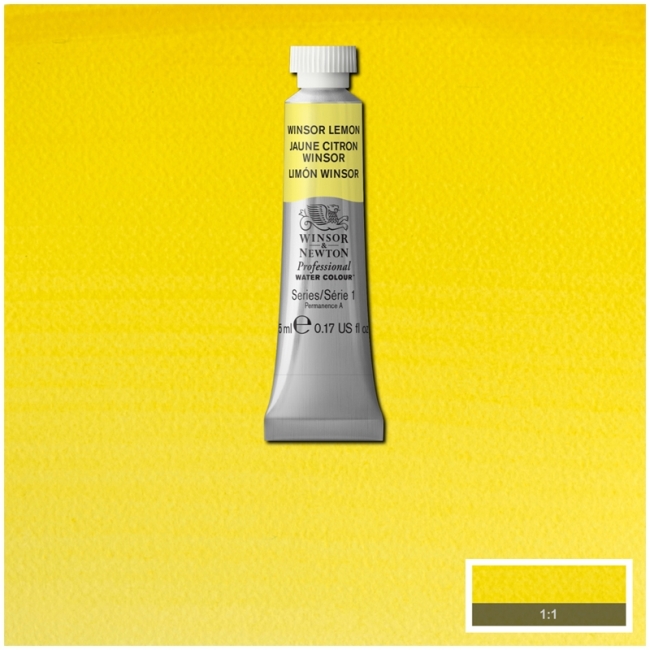 Акварель художественная, 5 мл, Винзор лимон