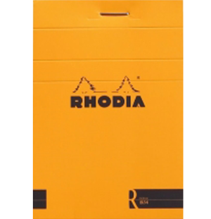 Блокнот Rhodia Basics 80г/кв.м 21,0х31,8см микроперфорация нелинованный 80л мягкая обложка оранжевый