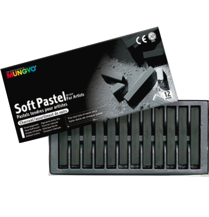 Пастель Mungyo Artists Soft Pastel сухая квадратная 12 цветов (угольные) купить в художественном магазине ArtCraft.Space с доставкой по всему миру