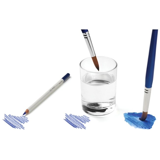 Набор акварельных карандашей 12 цветов, металлическая коробка