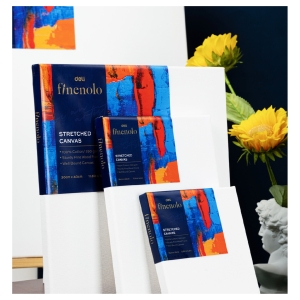 Холст на подрамнике Finenolo 100% хлопок 280г/кв.м 20*20см универсальная грунтовка