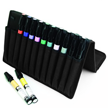 Купить базовый набор профессиональных маркеров для скетчинга и дизайна Chartpak AD 12 Basic Markers в удобном пенале в интернет-магазине товаров для скетчинга ArtCraft.Space