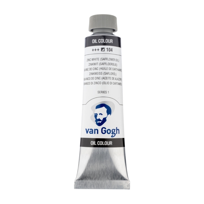 Краска масляная Van Gogh туба 40мл №104 Белила цинковые