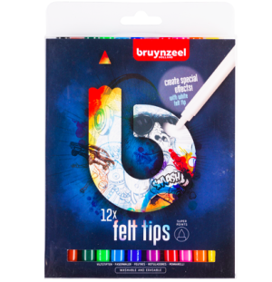 Набор фломастеров Bruynzeel 12 шт темные цвета Набор фломастеров Bruynzeel 12 шт темные цвета
