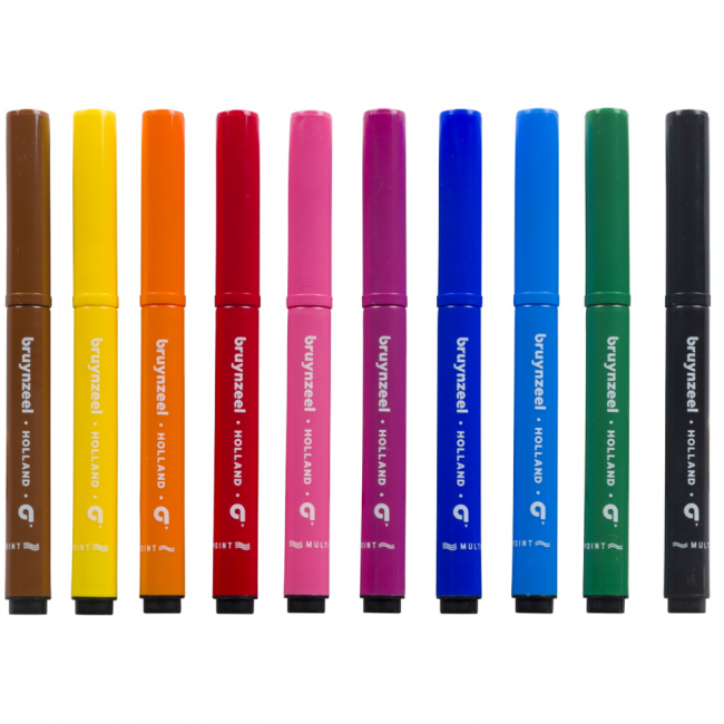 Фломастеры с 3D пером Bruynzeel Kids Multi Point набор 10 штук купить в художественном магазине ArtCraft.Space с доставкой по всему миру