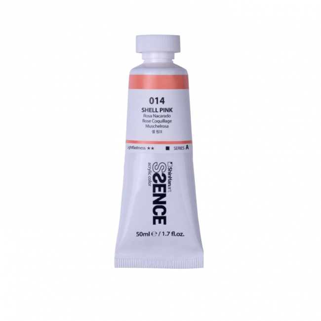 Краска акриловая ShinHan Ssence туба 50мл №14 Розовая ракушка Краска акриловая ShinHan Ssence туба 50мл №14 Розовая ракушка