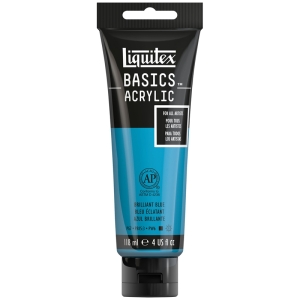 Краска акриловая художественная Liquitex "Basics", 118мл, туба, 570 голубой бриллиантовый