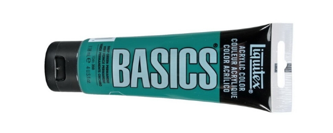 Краска акриловая Liquitex Basics №350 зеленый темный 118 мл купить в художественном магазине ArtCraft.Space с доставкой по всему миру