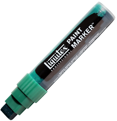 Маркер акриловый Liquitex Paint Marker широкий 15 мм 317 зеленая ФЦ (синий оттенок) купить в магазине маркеров ArtCraft.Space