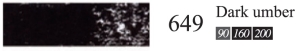 Пастель сухая мягкая профессиональная круглая Галерея цвет № 649 темная умбра