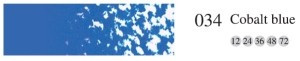 Пастель мягкая профессиональная квадратная цвет № 034 синий кобальт