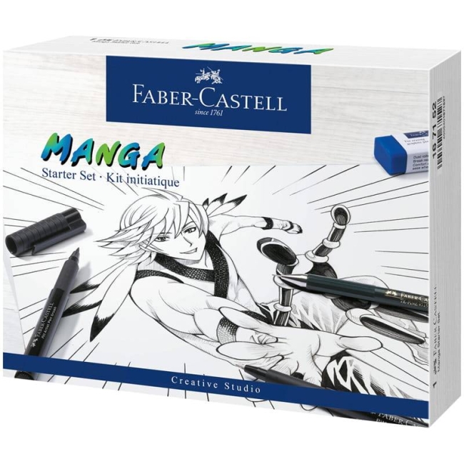 Набор для рисования "Манга Стартовый" Faber-Castell Pitt Artist Pen 8 предметов купить в магазине ArtCraft.Space с доставкой Набор для рисования "Манга Стартовый" Faber-Castell Pitt Artist Pen 8 предметов купить в магазине ArtCraft.Space с доставкой