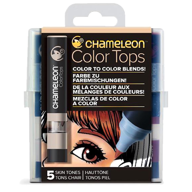 Набор цветовых блендеров "Chameleon" Skin Tones, телесные тона  5 шт.