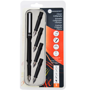 Набор пишущих узлов Manuscript Master Classic 5 c ручкой в пенале блистер,
