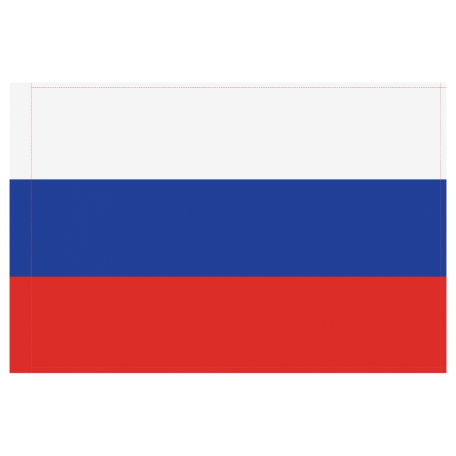 Флаг РФ 90*135см, пакет с европодвесом