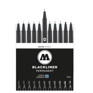 Molotow Набор BLACKLINER 200485 comlete set 11шт.