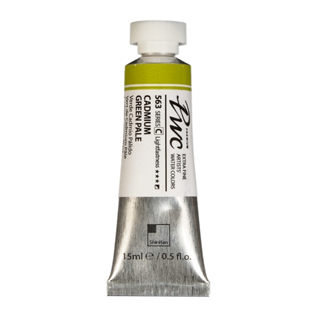 Краска акварельная SH PWC туба 15мл №563 (C) Кадмий зеленый бледный,