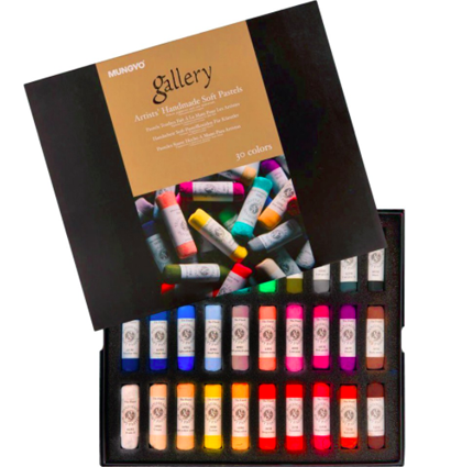 Пастель Mungyo Gallery Handmade Soft Pastel сухая круглая 30 цветов ручной работы профессиональная купить в художественном магазине ArtCraft.Space с доставкой по всему миру