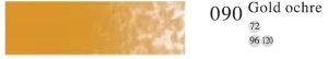 Пастель профессиональная сухая полутвёрдая квадратная цвет № 090 золотая охра
