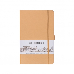 Блокнот для зарисовок Sketchmarker 140г/кв.м 13*21см 80л твердая обложка Капучино Блокнот для зарисовок Sketchmarker 140г/кв.м 13*21см 80л твердая обложка Капучино