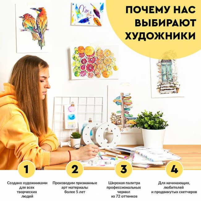 Набор акварельных маркеров SKETCHMARKER Aqua Candy Set 12цв Набор акварельных маркеров SKETCHMARKER Aqua Candy Set 12цв