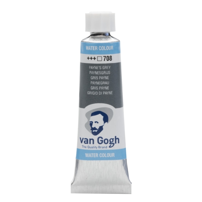 Краска акварельная Van Gogh туба 10мл №708 Серый Пейна