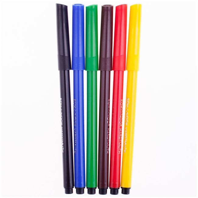 Фломастеры смываемые Koh-I-Noor Пчелка набор 6 цветов купить в магазине маркеров ArtCraft.Space Фломастеры смываемые Koh-I-Noor Пчелка набор 6 цветов купить в магазине маркеров ArtCraft.Space