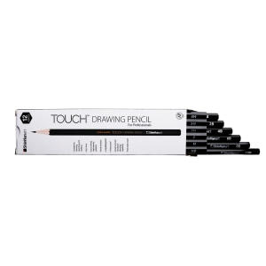 Набор чернографитных карандашей TOUCH Drawing 12 штук в картонной упаковке Набор чернографитных карандашей TOUCH Drawing 12 штук в картонной упаковке