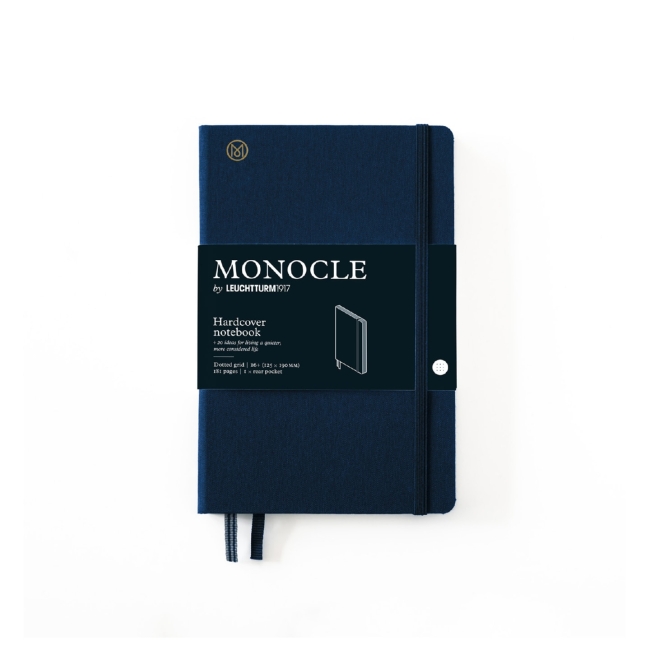Блокнот Leuchtturm1917 Monocle B6+ (12.5x19см.) 80г/м2 - 192 стр. в точку, твердая обложка, цвет: Синий Неви