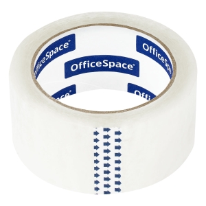 Клейкая лента упаковочная OfficeSpace, 48мм*66м, 50мкм, усиленная, морозостойкая, ШК Клейкая лента упаковочная OfficeSpace, 48мм*66м, 50мкм, усиленная, морозостойкая, ШК