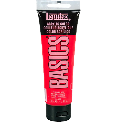 Краска акриловая Liquitex Basics №415 красный основной 118 мл купить в художественном магазине ArtCraft.Space с доставкой по всему миру