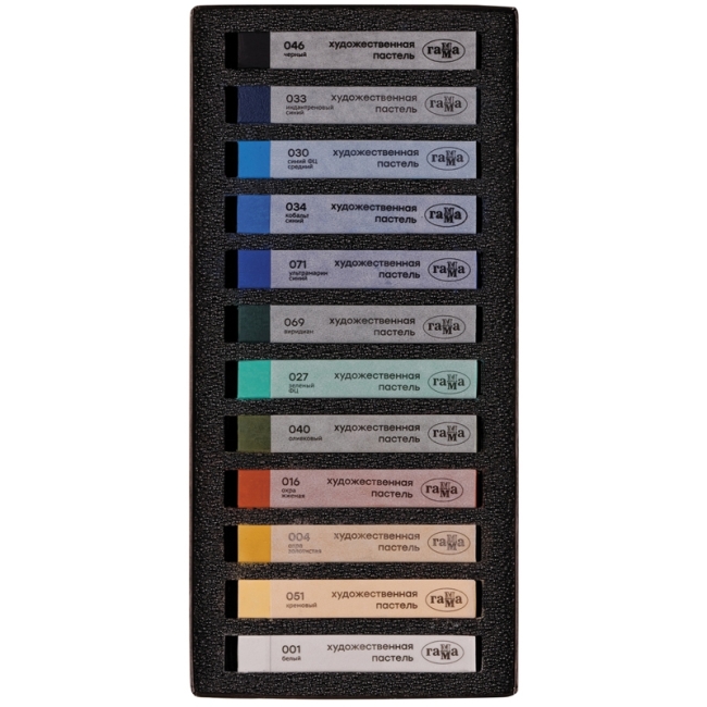 Пастель художественная Гамма "Старый мастер. Морской пейзаж", 12 цветов, картон. упак.