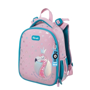 Ранец Forst F-Top "Shiny flamingo" 36*28*15см, 2 отделения, 2 кармана, анатомическая спинка