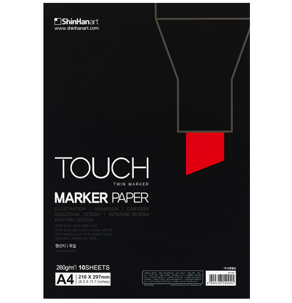 Бумага для маркеров Touch Marker Paper А4 / 10 листов / 260 гм купить в художественном магазине ArtCraft.Space с доставкой по РФ и СНГ