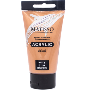 Акриловая краска Малевичъ Matisso, бронза, 60 мл