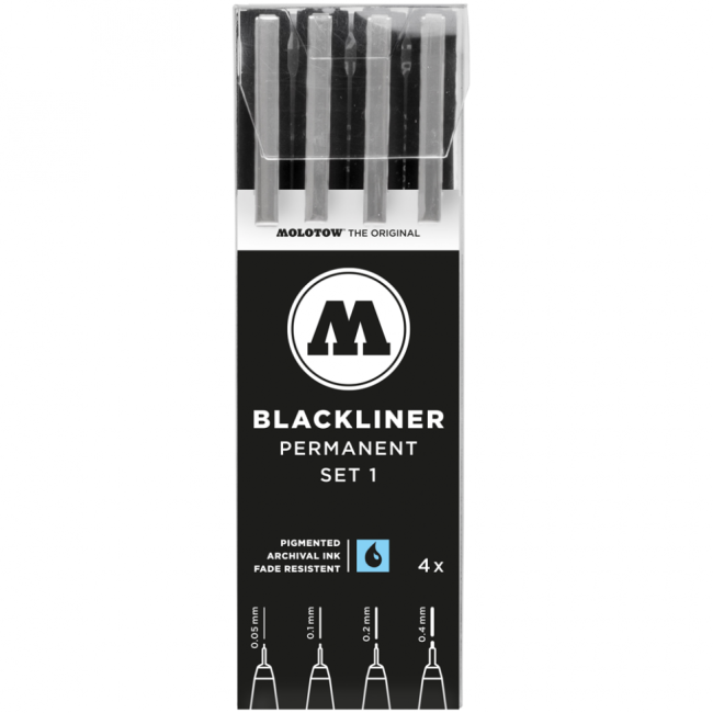 Molotow Набор BLACKLINER set 1 4шт. 200486