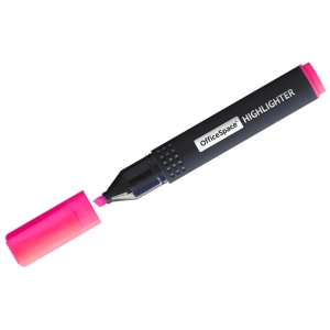 Текстовыделитель OfficeSpace розовый, 1-4мм Текстовыделитель OfficeSpace розовый, 1-4мм