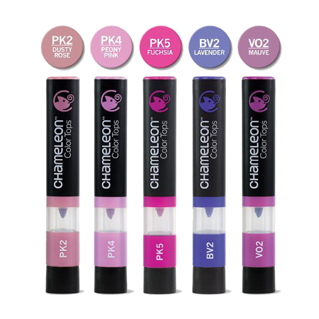 Набор цветовых блендеров "Chameleon" Floral Tones, цветочные оттенки  5 шт.