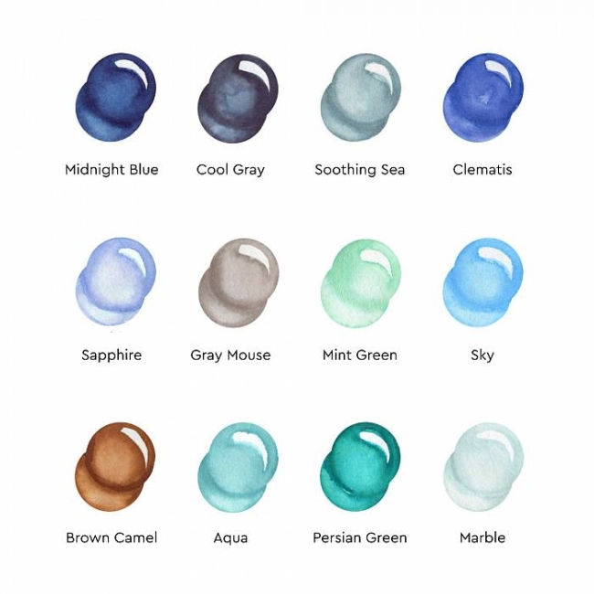 Набор акварельных маркеров SKETCHMARKER Aqua Sea Set 12цв Набор акварельных маркеров SKETCHMARKER Aqua Sea Set 12цв