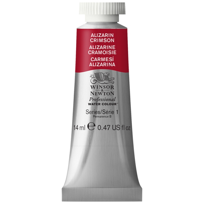 Акварель художественная Winsor&Newton "Professional", 14мл, туба, малиновый ализарин