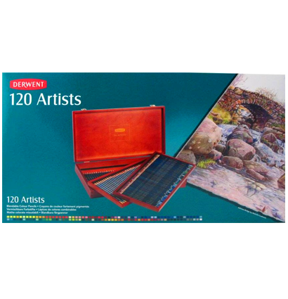 Большой набор цветных карандашей Derwent Artists 120 цветов в этюднике купить в художественном магазине ArtCraft.Space с доставкой по РФ и СНГ