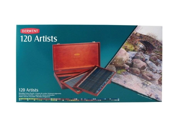 Набор цветных карандашей Artists 120 цветов в деревянной упаковке купить в художественном магазине ArtCraft.Space с доставкой по всему миру