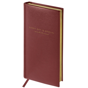 Еженедельник недатированный, карманный, 64л., кожзам, OfficeSpace "Dallas", коричневый, зол. срез