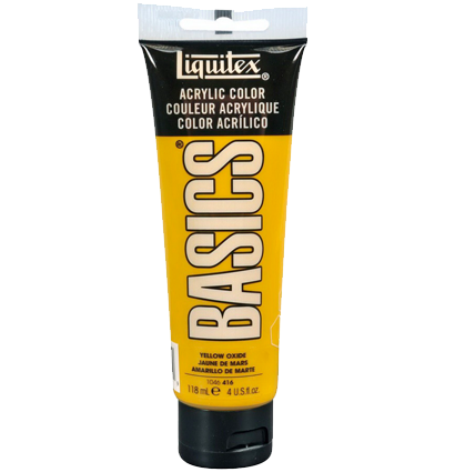 Краска акриловая Liquitex Basics №416 оксид желтый 118 мл купить в художественном магазине ArtCraft.Space с доставкой по всему миру