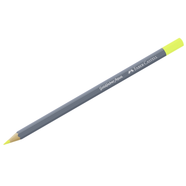 Карандаш акварельный художественный Faber-Castell "Goldfaber Aqua", цвет 104 светло-желтая глазурь